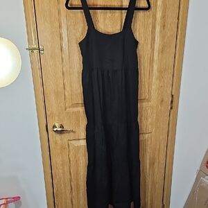 Elegant Black Sleeveless Maxi Dress